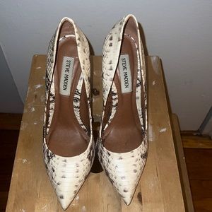Snakeskin Steve Madden Pumps